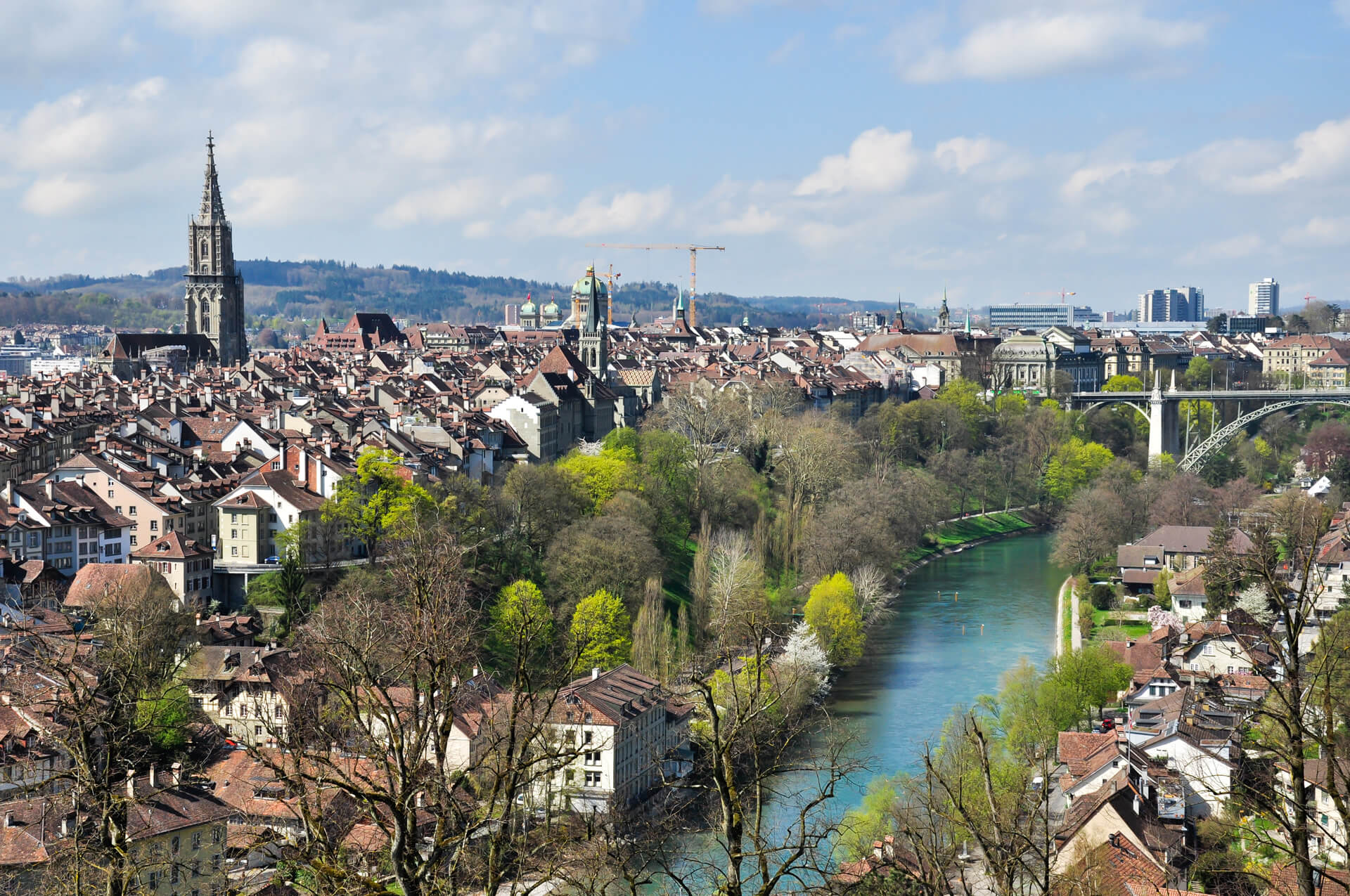 Landscape view at Bern city Switzerland